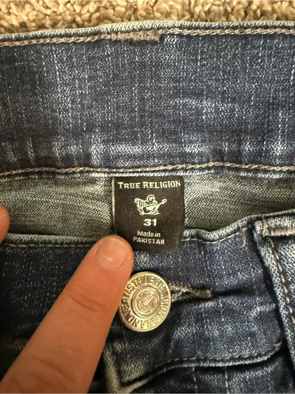 True Religion men blue